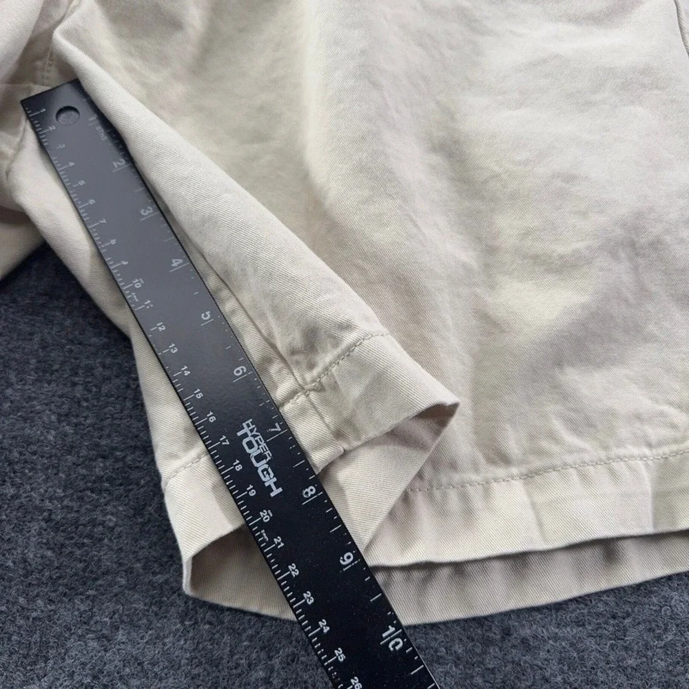 Polo Ralph Lauren Tyler Short Mens 35 Khaki Tan Pleated Cotton Chino Shorts 7in